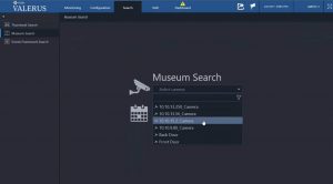 Museum search drop down menu